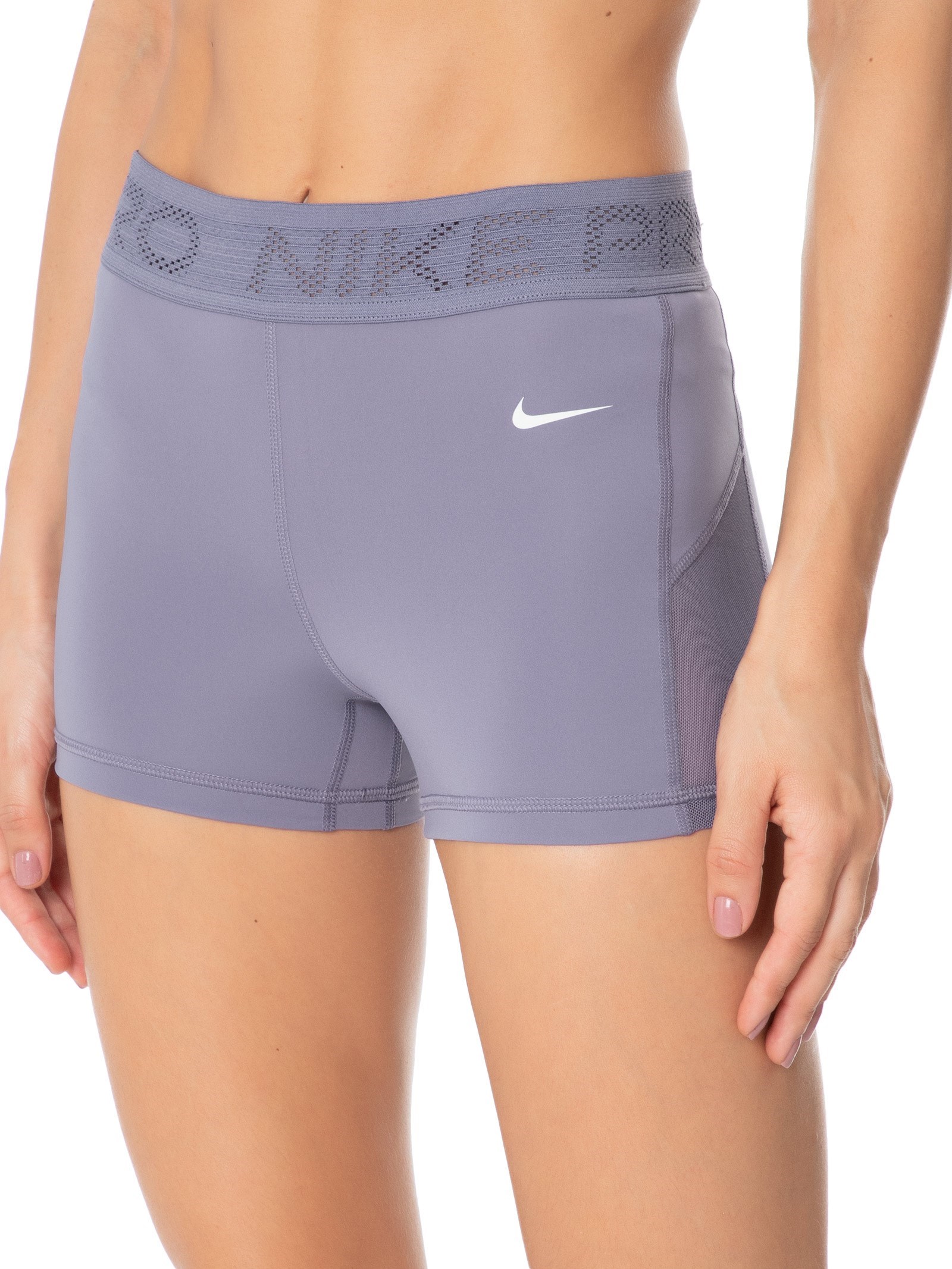 Nike Shorts Feminino Dri-FIT 3IN Mesh Roxo - Main Image