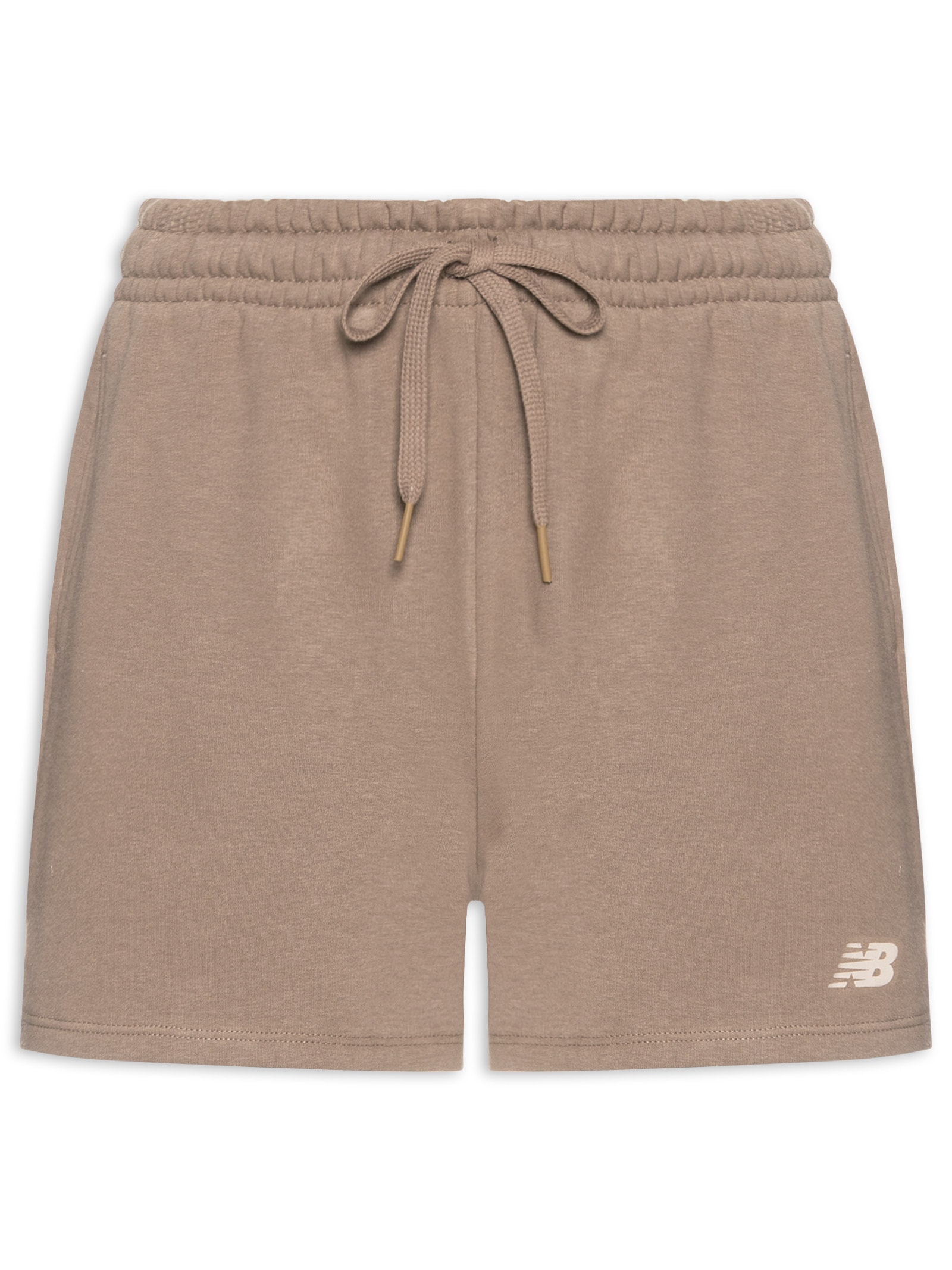 Shorts Feminino Essentials (Sem Felpa) Marrom New Balance