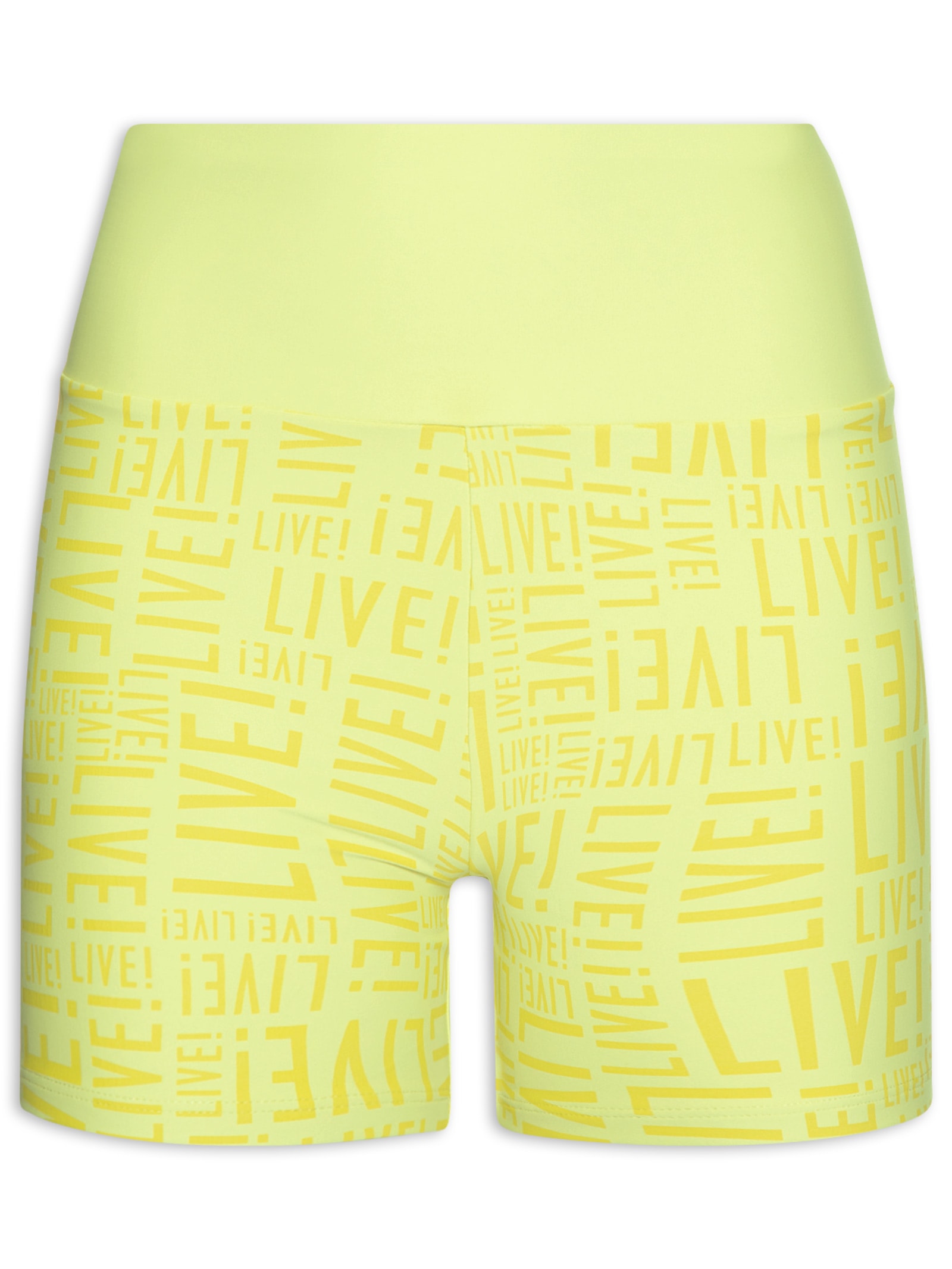 Shorts Feminino Fit Amarelo Live!