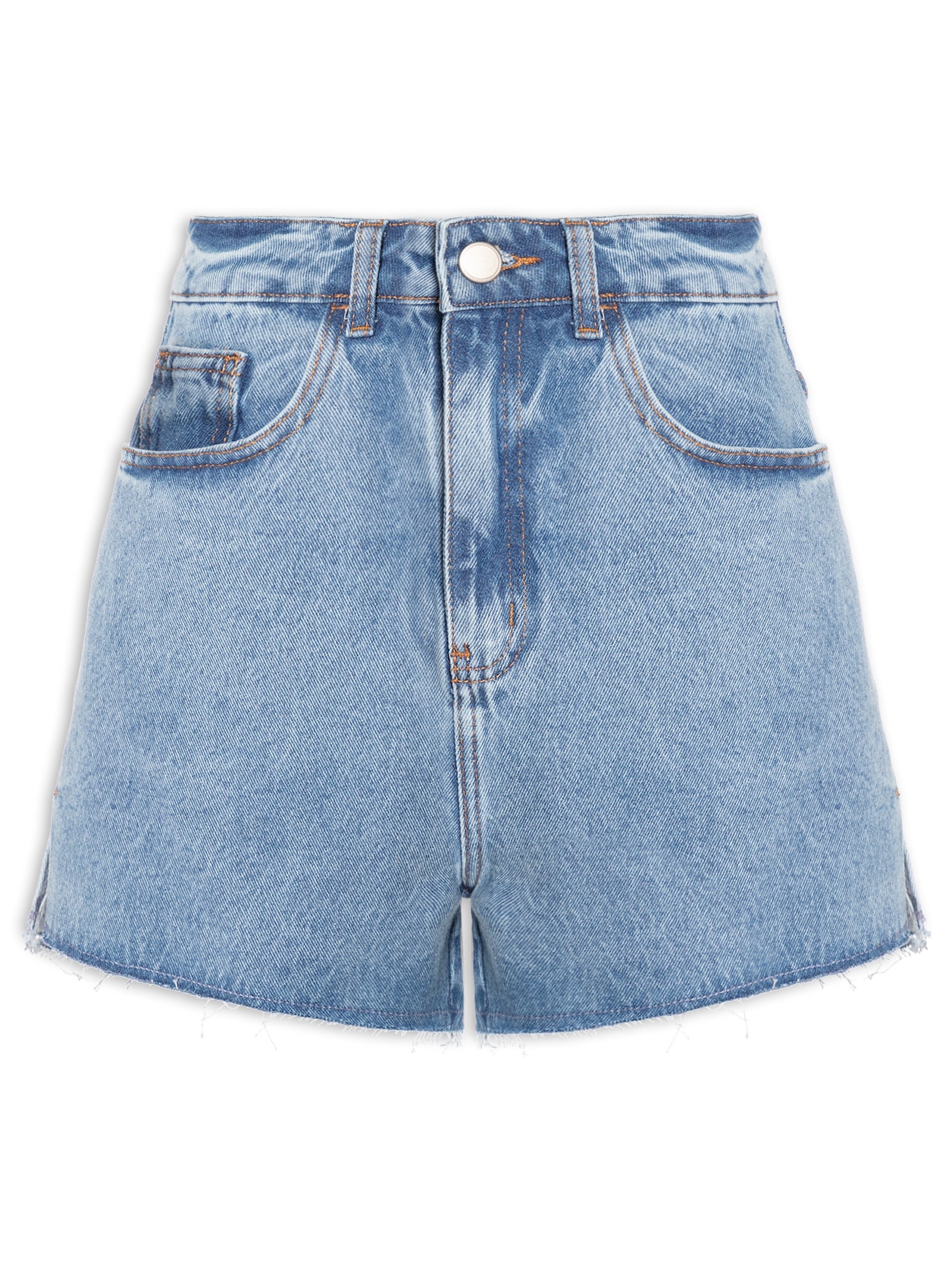 Shorts Feminino Jeans Azul Hering
