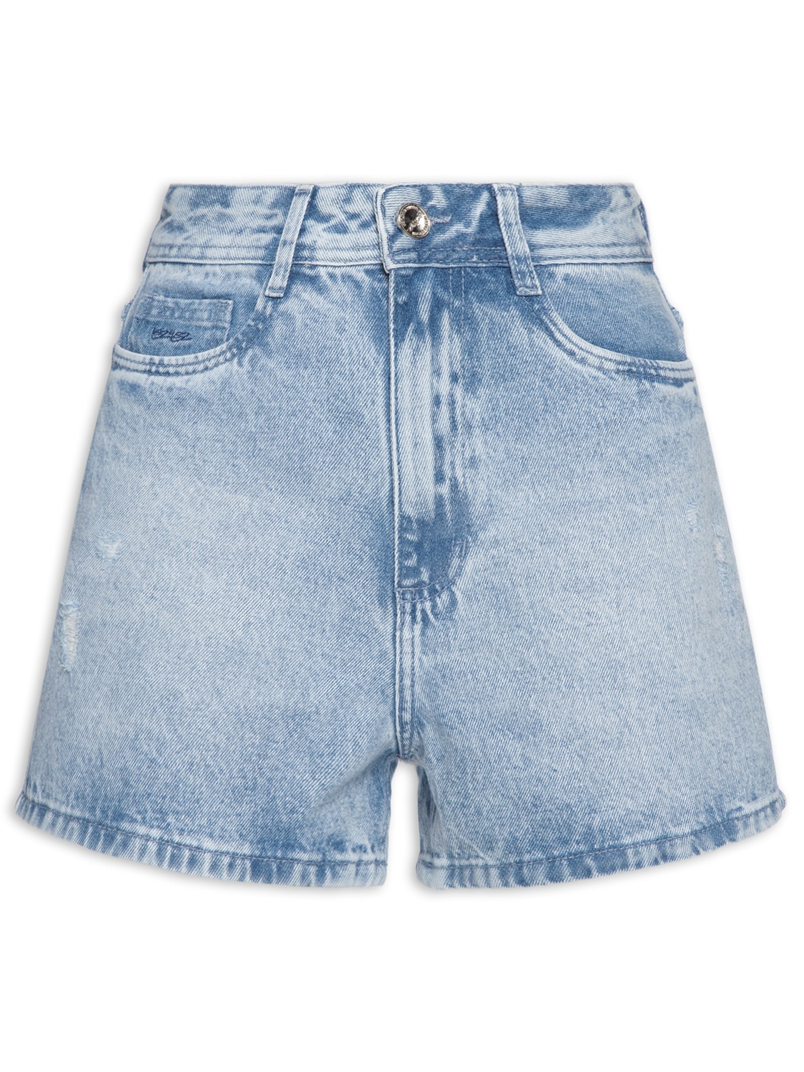 Shorts Feminino Jeans Azul Lez A Lez