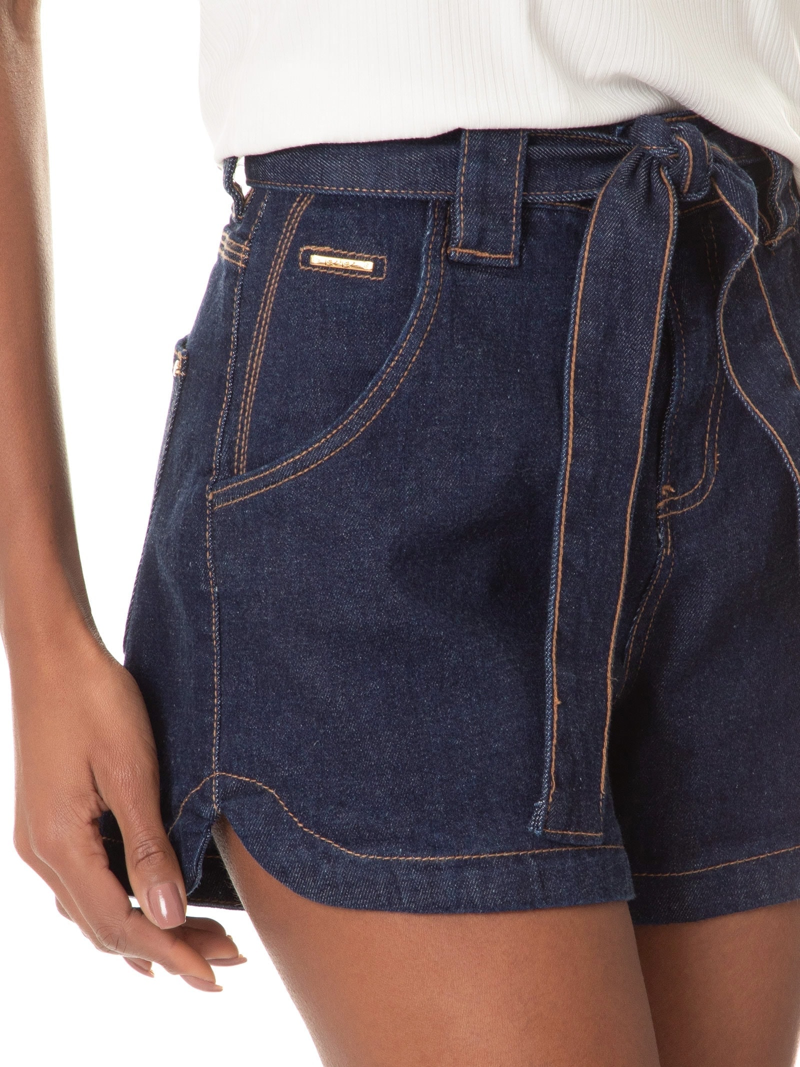 Shorts Feminino Jeans Azul Lez A Lez