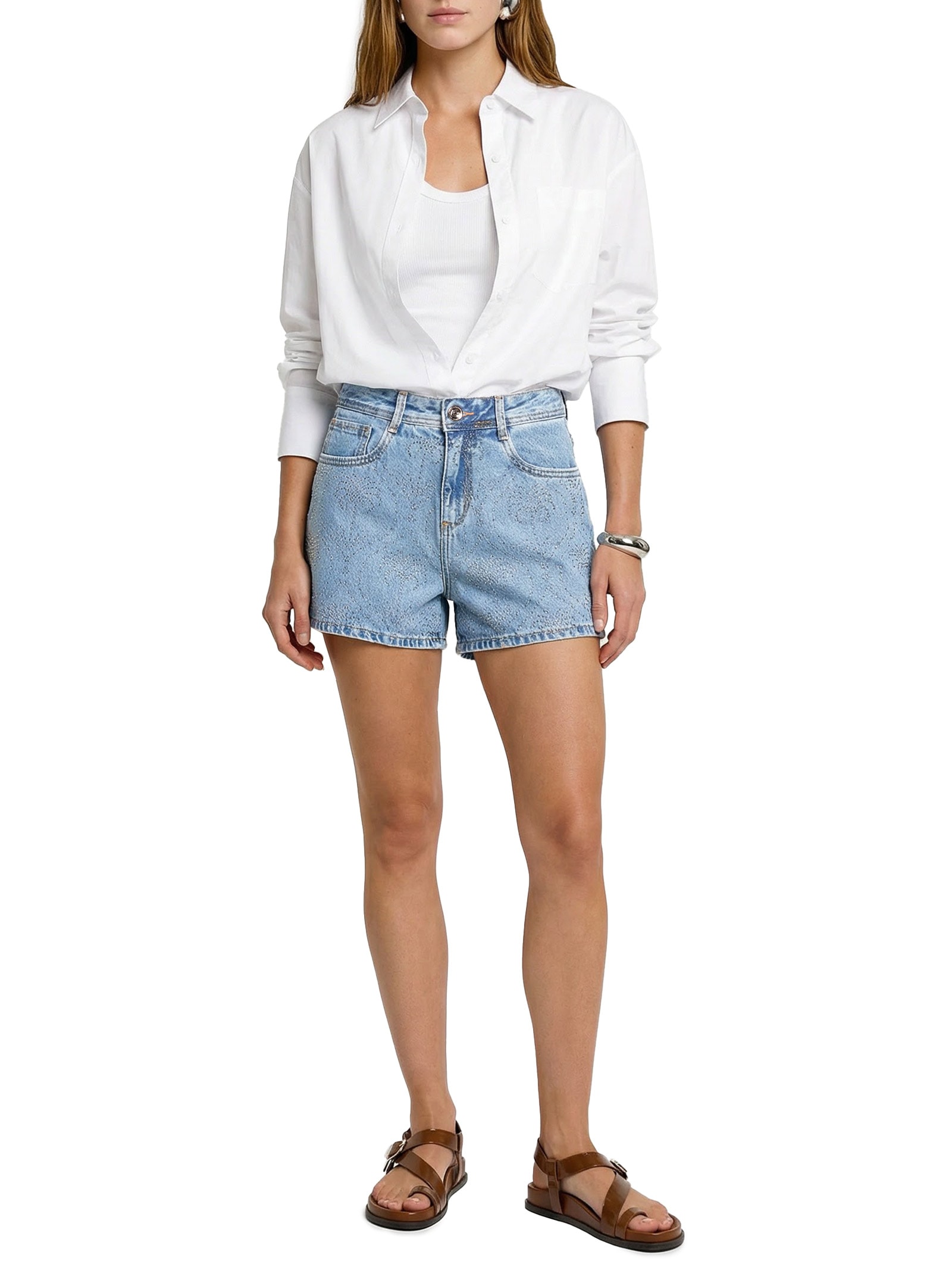 Shorts Feminino Jeans Azul Lez A Lez