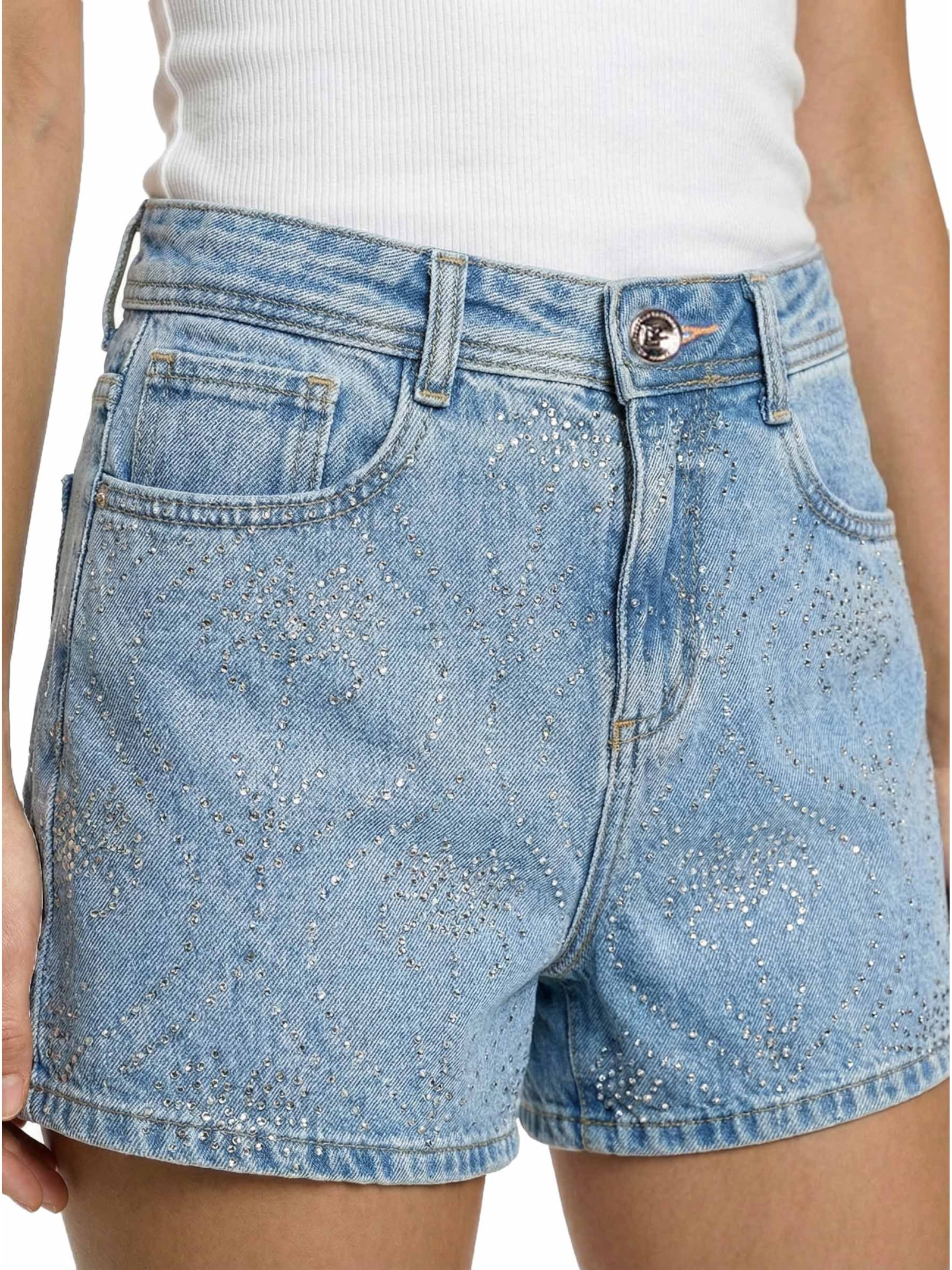 Shorts Feminino Jeans Azul Lez A Lez