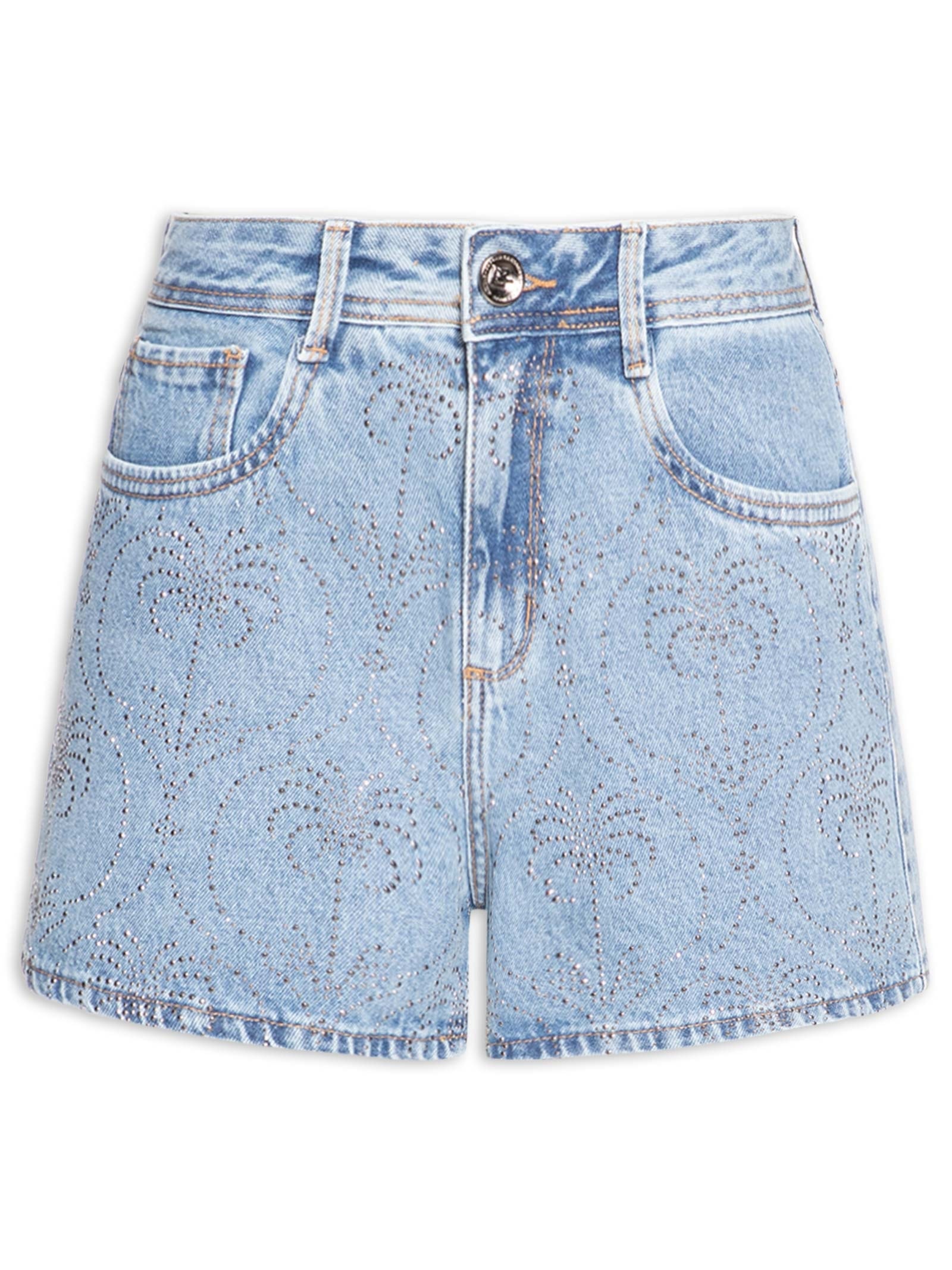 Shorts Feminino Jeans Azul Lez A Lez