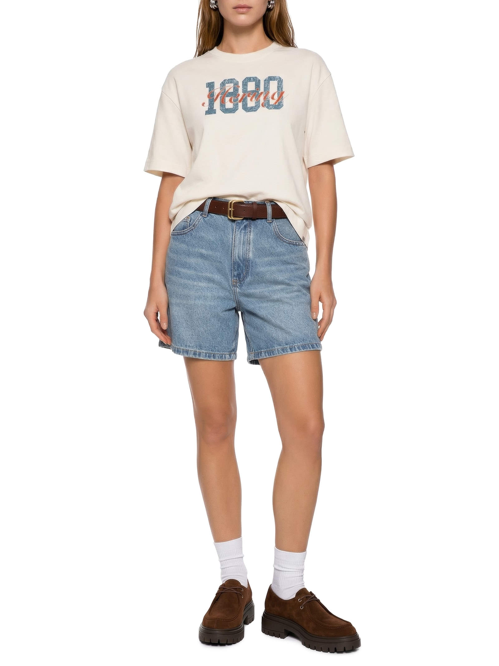 Shorts Feminino Jeans Azul Hering