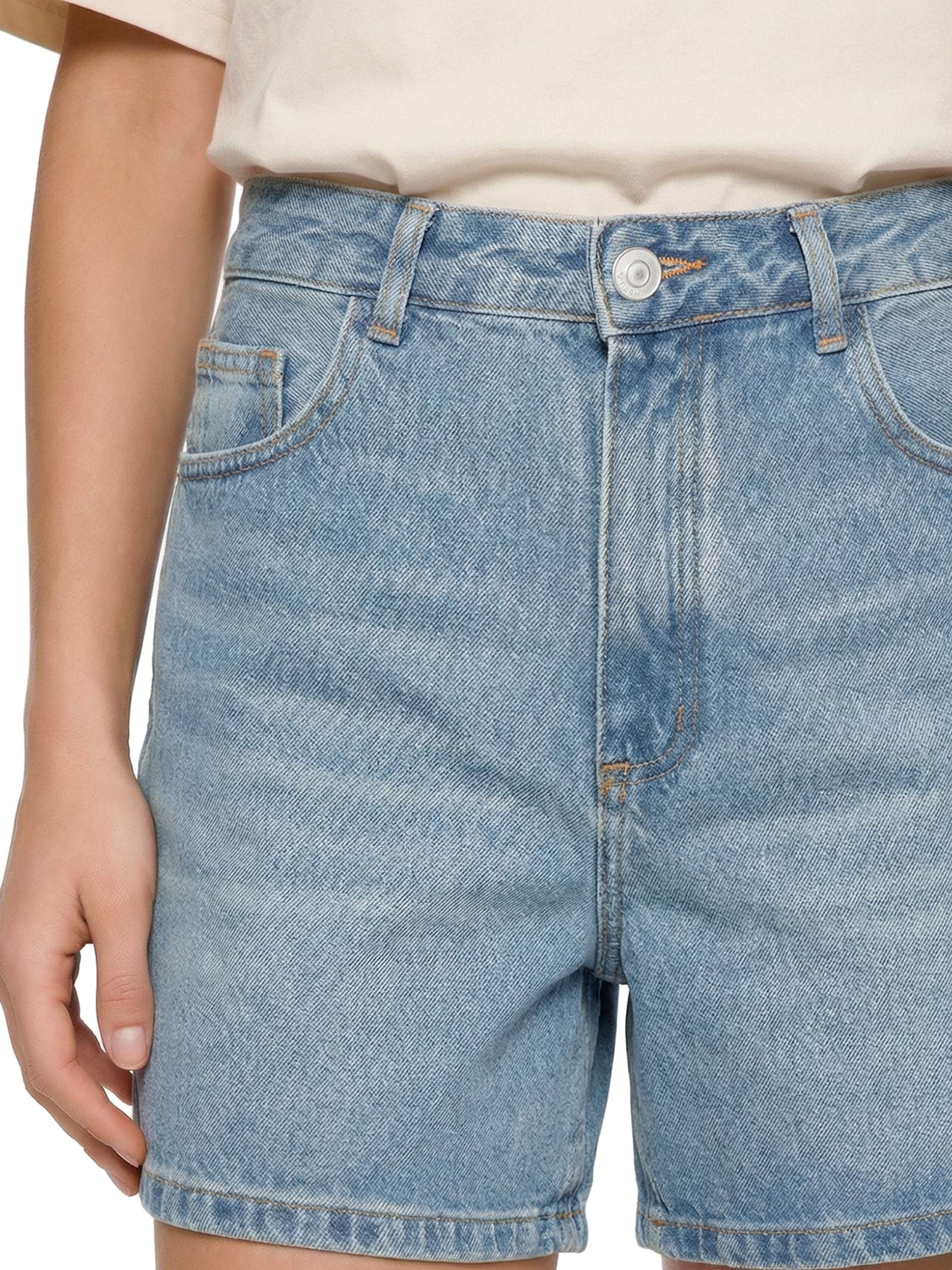 Shorts Feminino Jeans Azul Hering
