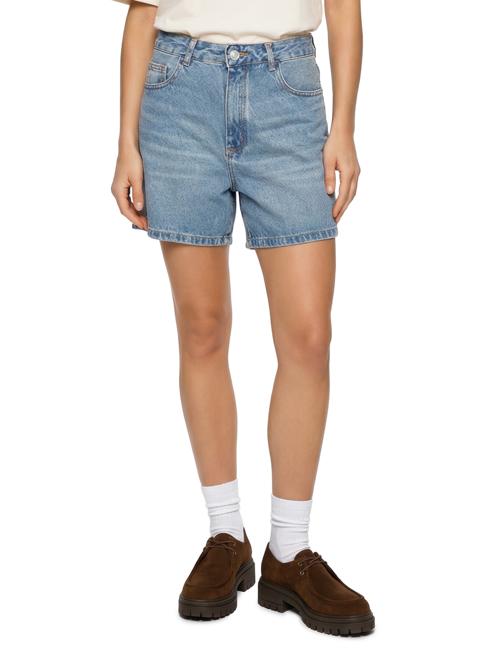 Shorts Feminino Jeans Azul Hering