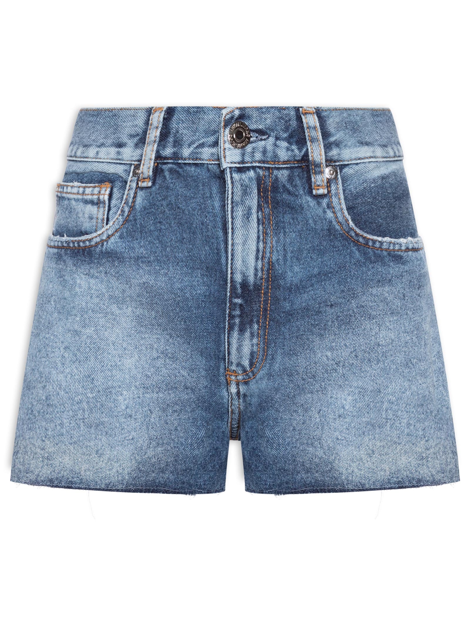 Shorts Feminino Jeans Boy Barra a Fio Azul  Animale Jeans