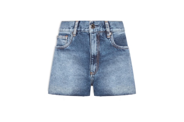 Shorts Feminino Jeans Boy Barra a Fio - Azul 