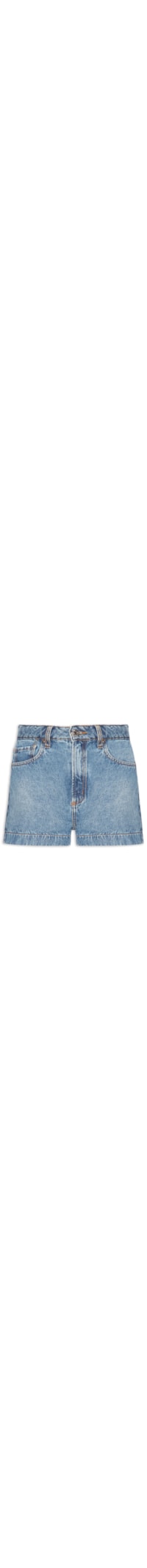Shorts Feminino Jeans Mix Patchwork - Azul