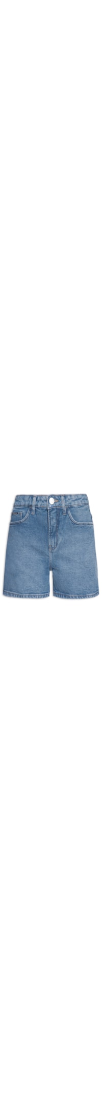 Shorts Feminino Jeans Mom 5 Pockets - Azul