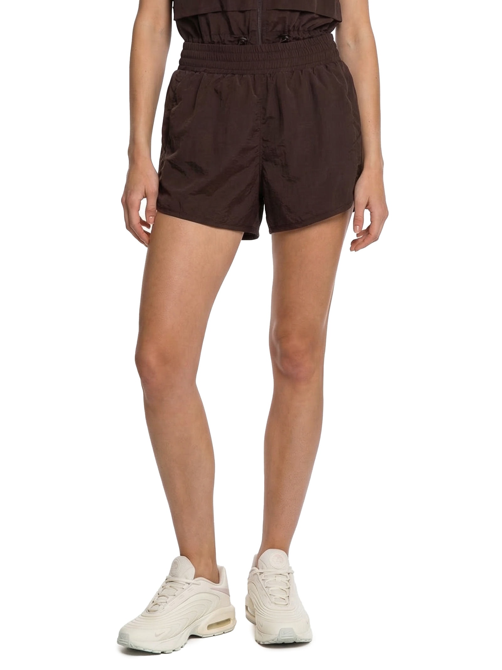Shorts Feminino Liso Marrom Body For Sure