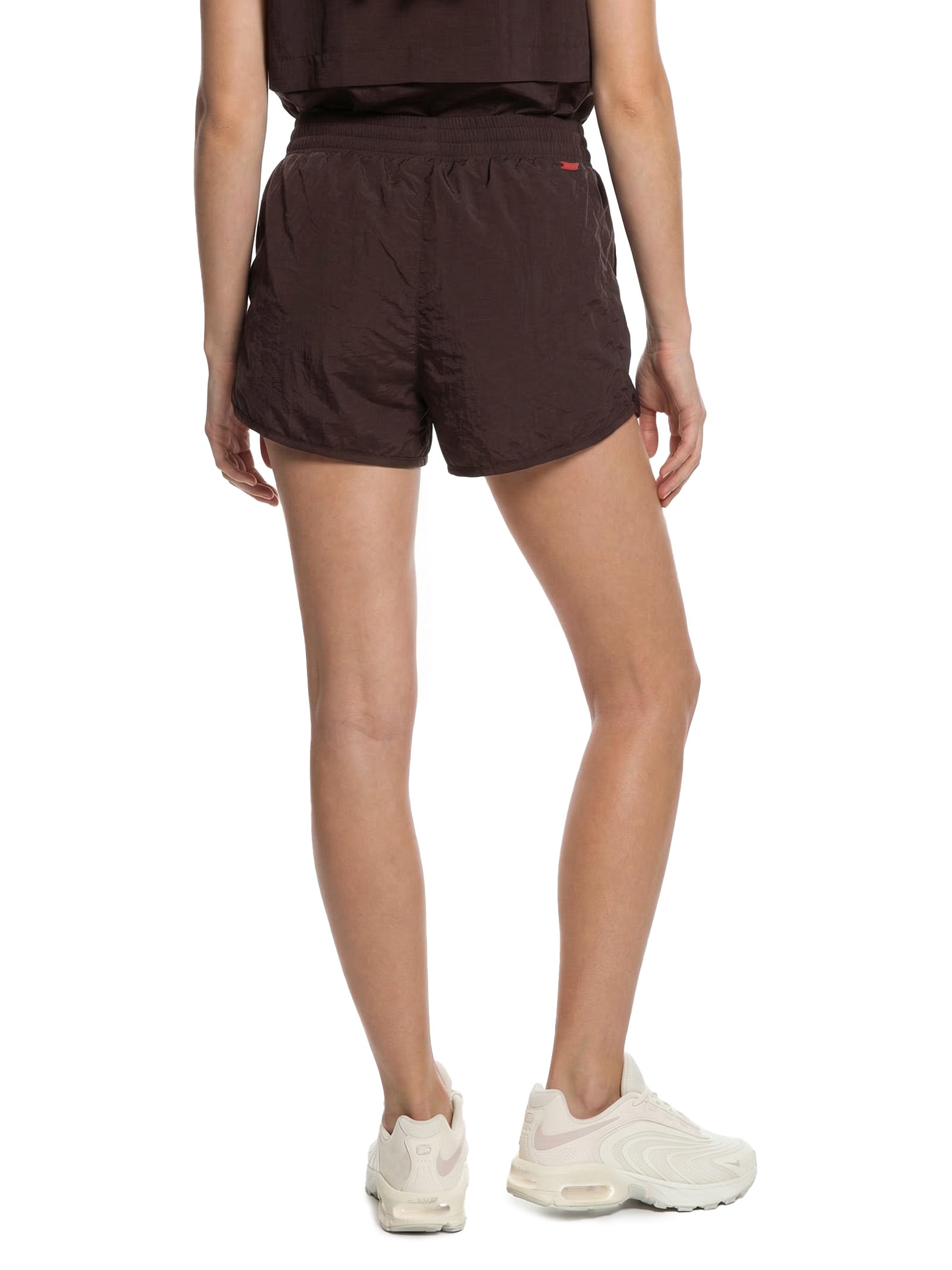 Shorts Feminino Liso Marrom Body For Sure