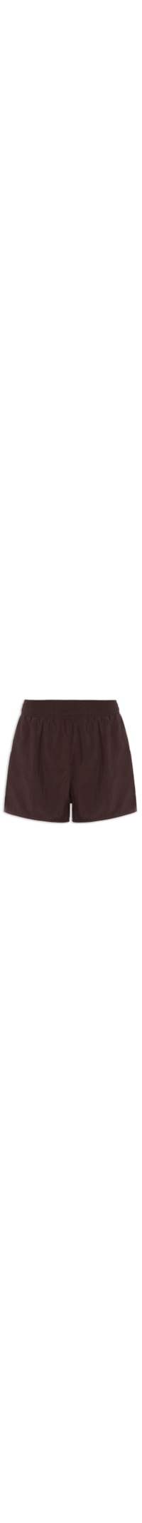 Shorts Feminino Liso - Marrom