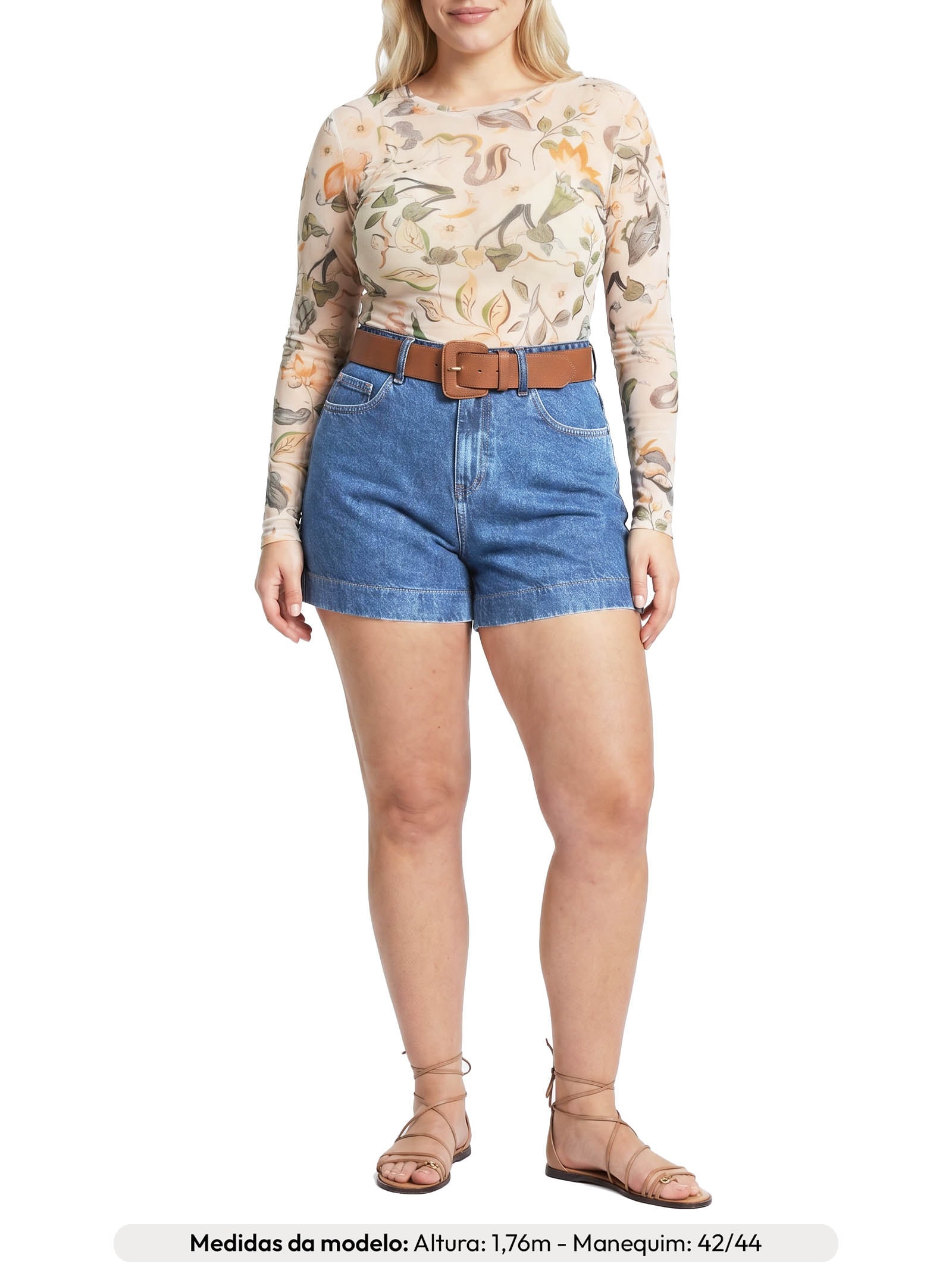 Shorts Feminino Nalu Azul Le Lis