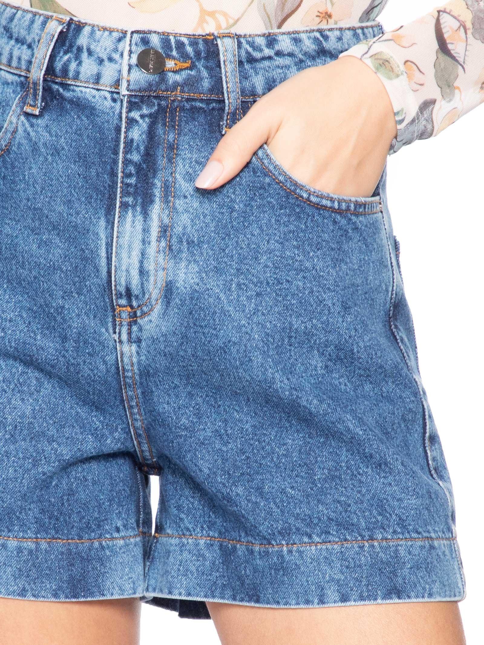 Shorts Feminino Nalu Azul Le Lis
