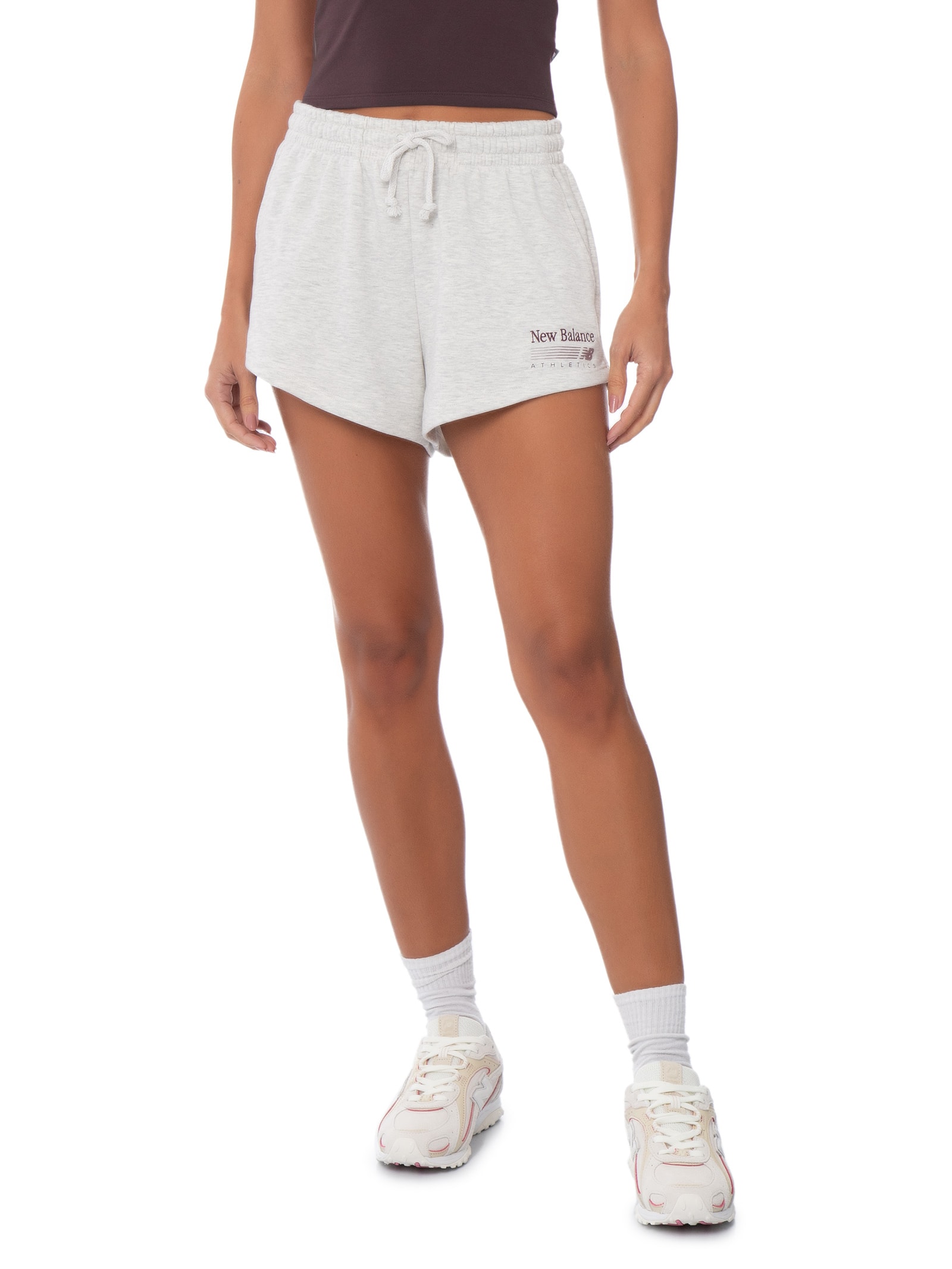 Shorts Feminino Trackside Cinza New Balance