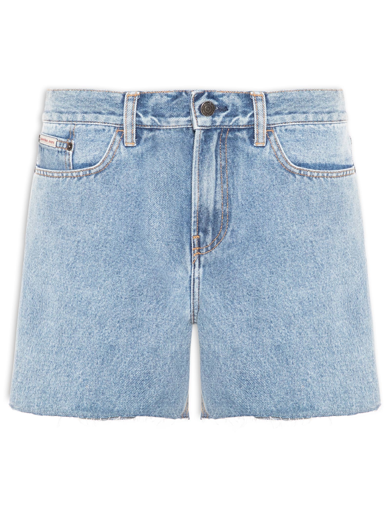 Shorts Jeans Feminino Boy Barras a Fio – Azul Calvin Klein Jeans