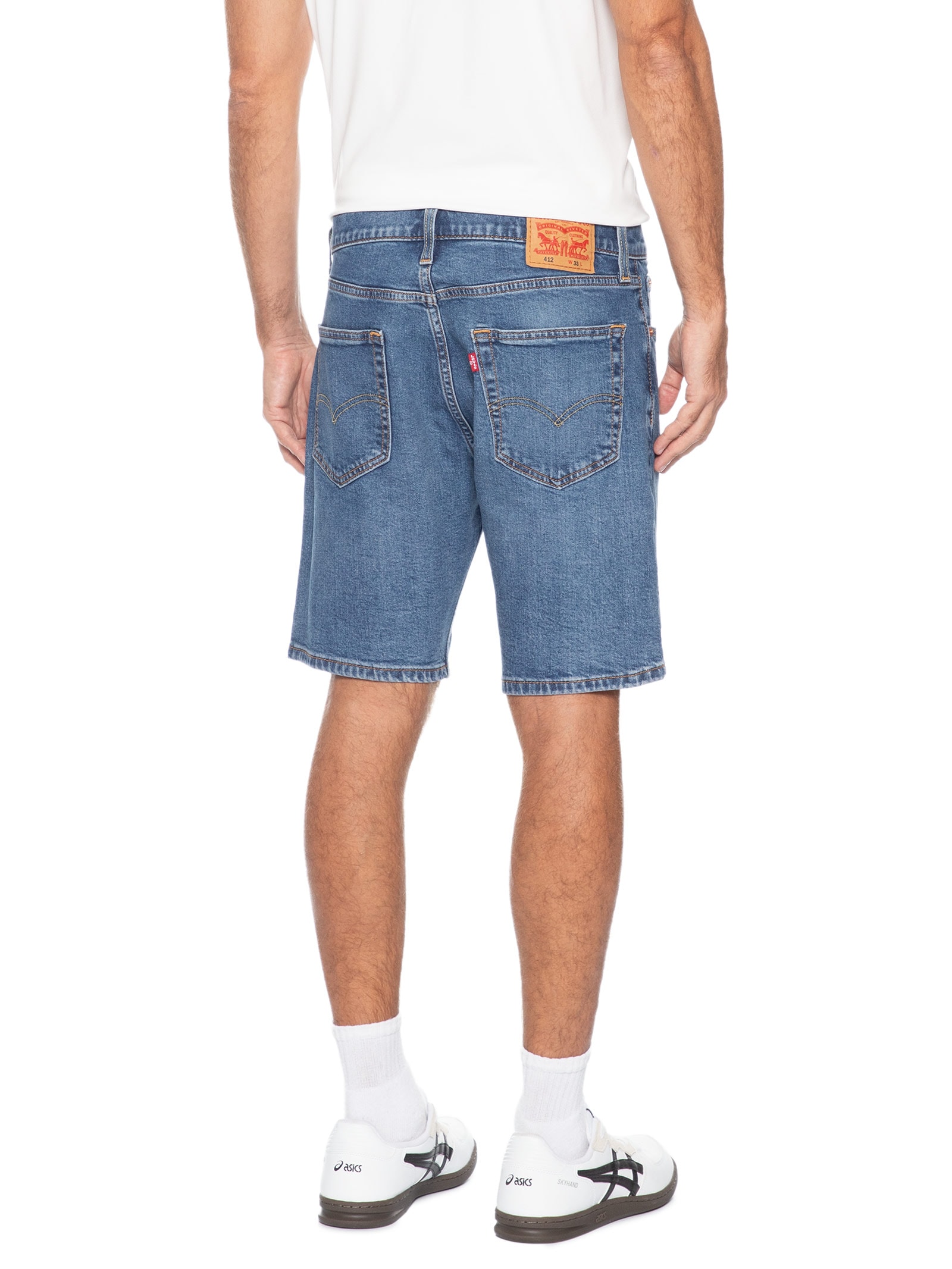 Shorts Jeans Masculino 412 Slim Fit Azul Levi's