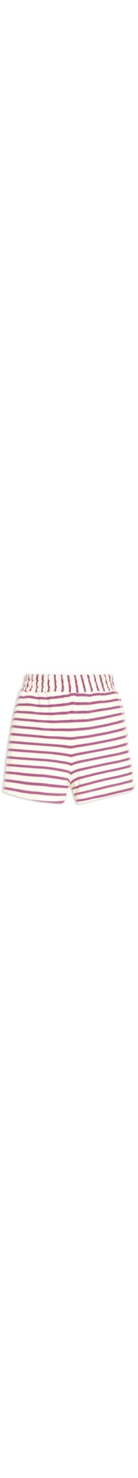 Shorts Listrado Feminino - Off White