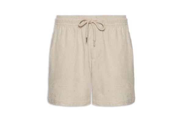 Shorts Masculino Casual Linho Plus - Bege