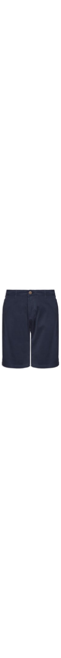 Shorts Masculino Chino Regular Fit Algodão - Azul