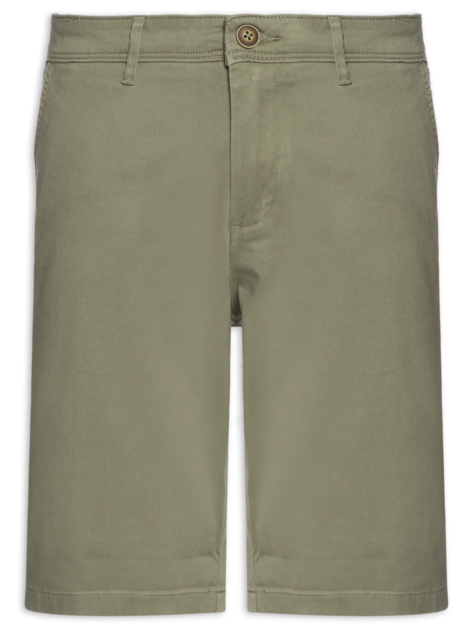 Shorts Masculino Chino Regular Fit Algodão Orgânico Verde Jack & Jones