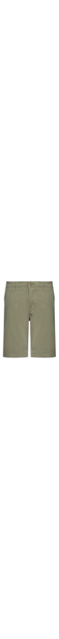 Shorts Masculino Chino Regular Fit Algodão Orgânico - Verde