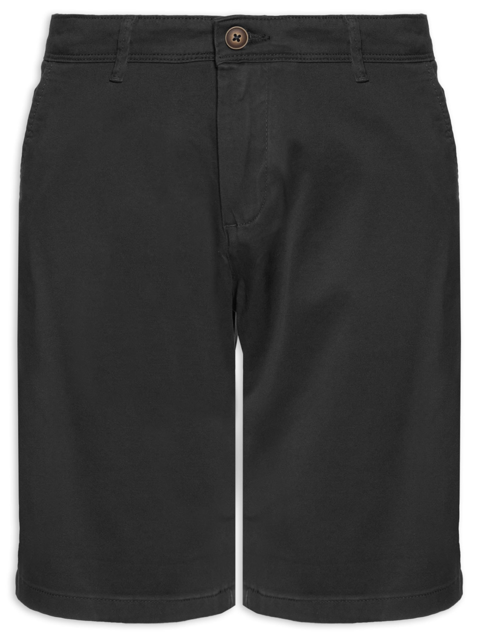 Shorts Masculino Chino Regular Fit Algodão Preto Jack & Jones