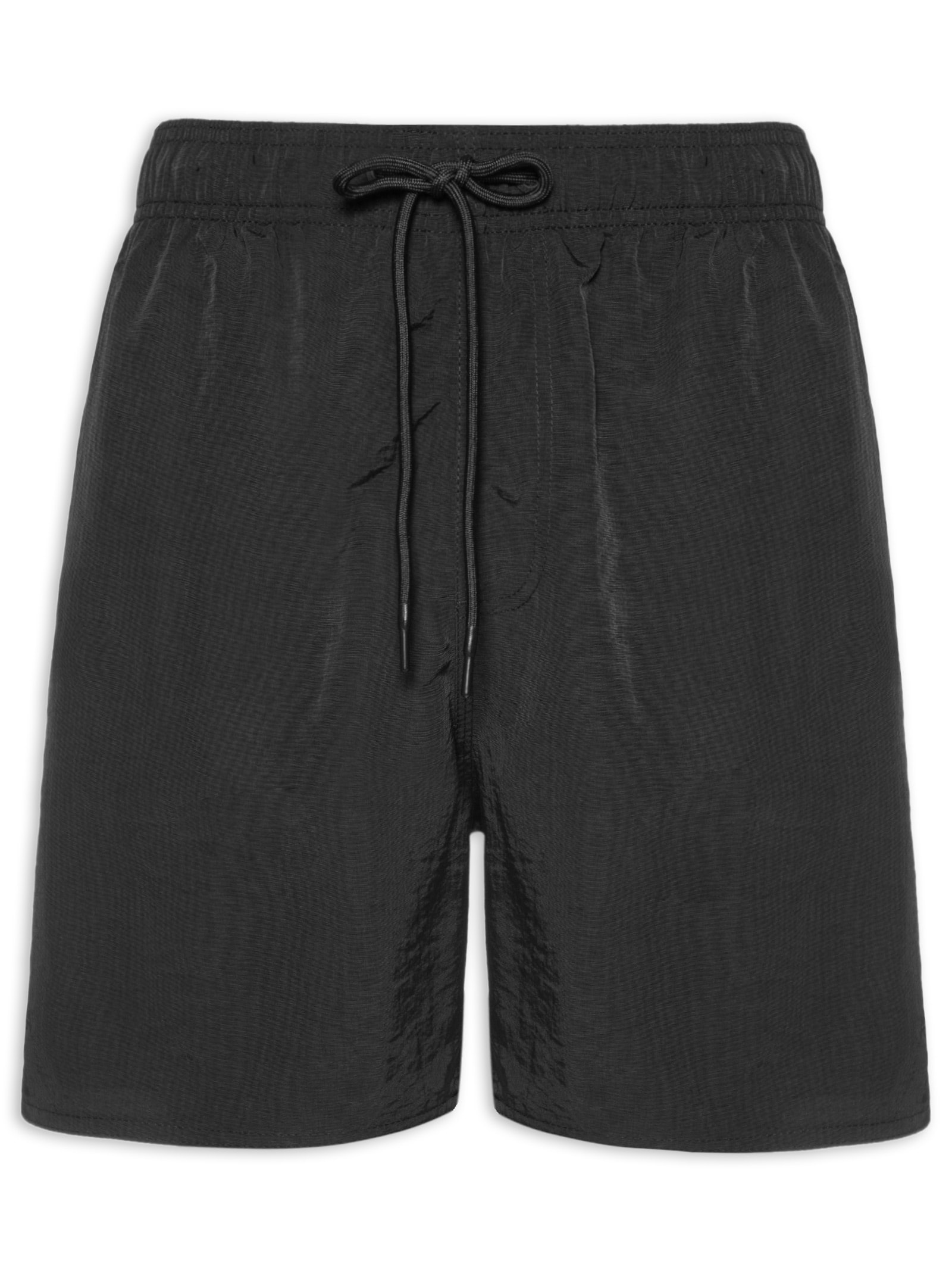 Shorts Masculino de Elástico Básico Color Preto Aramis