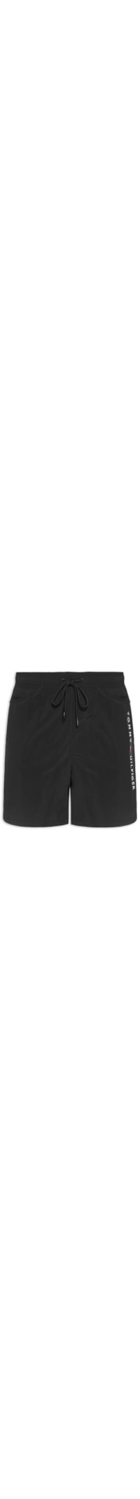 Shorts Masculino De Praia Bolso Com Zíper - Preto