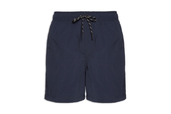 Shorts Masculino De Praia  Seersucker - Azul