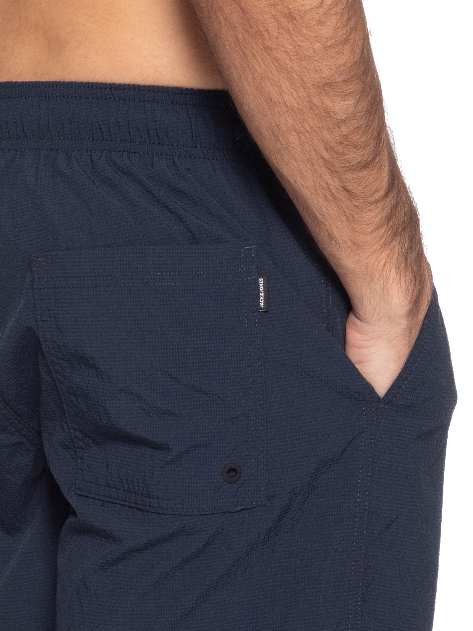 Shorts Masculino De Praia  Seersucker Azul Jack & Jones