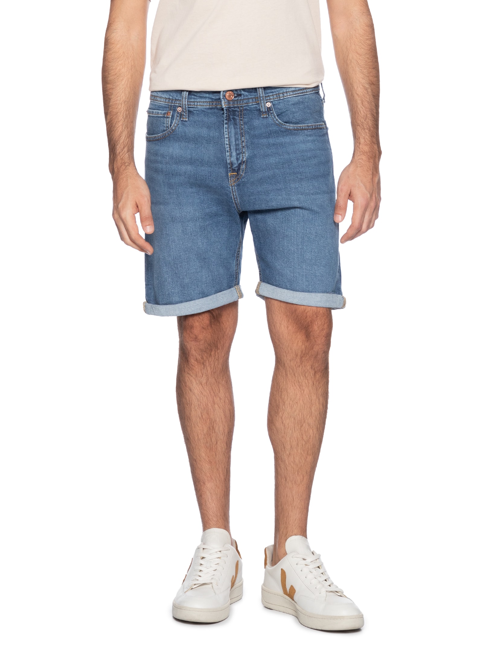 Shorts Masculino Jeans Regular Fit Azul Jack & Jones