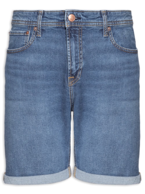 Shorts Masculino Jeans Regular Fit – Azul