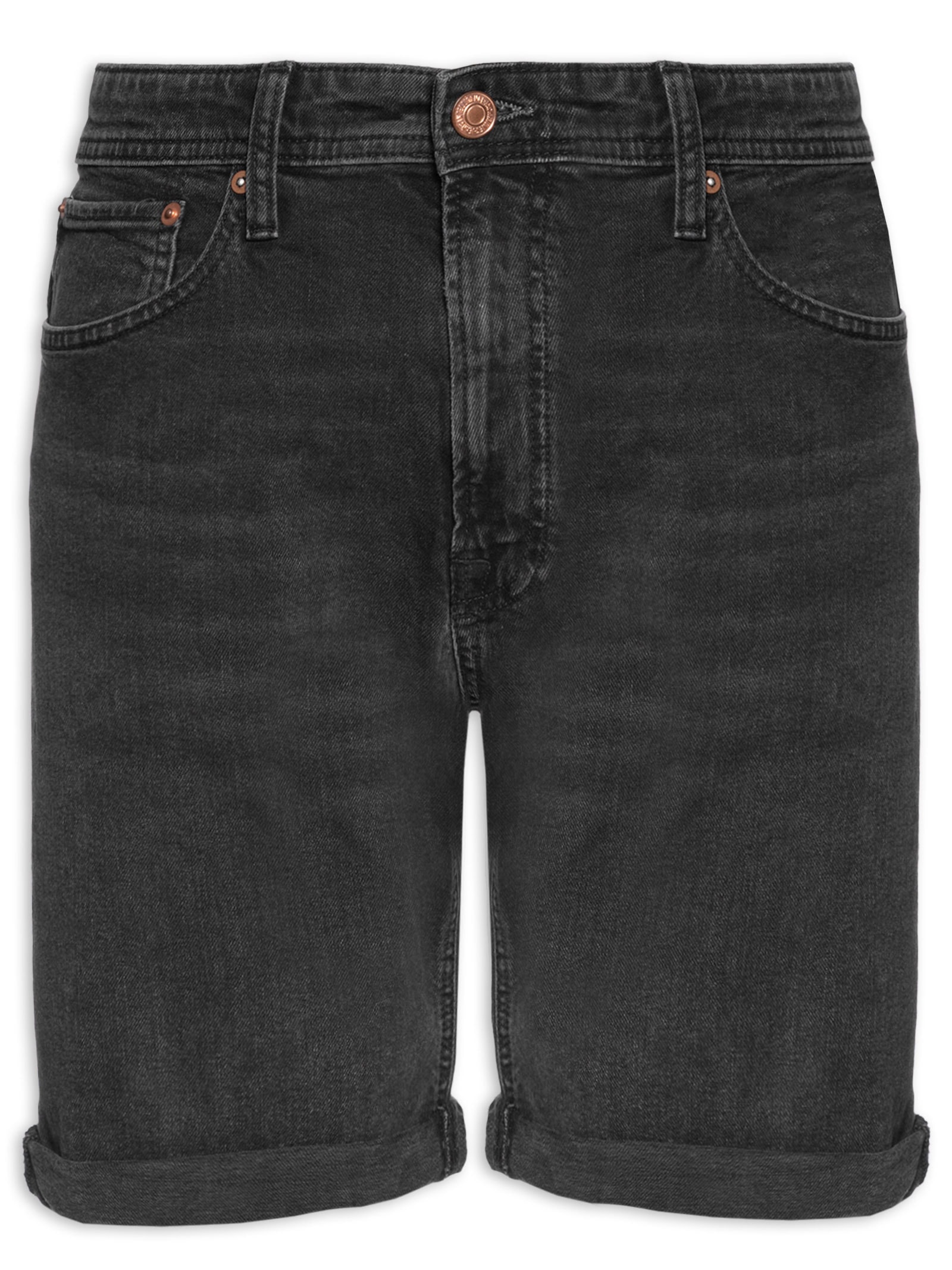 Shorts Masculino Jeans Regular Fit Preto Jack & Jones