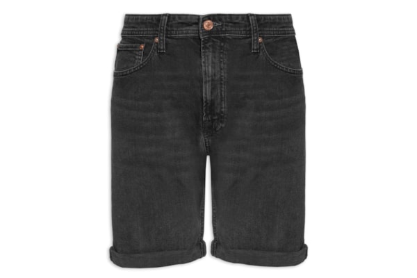 Shorts Masculino Jeans Regular Fit - Preto