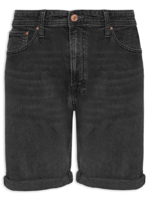 Shorts Masculino Jeans Regular Fit – Preto