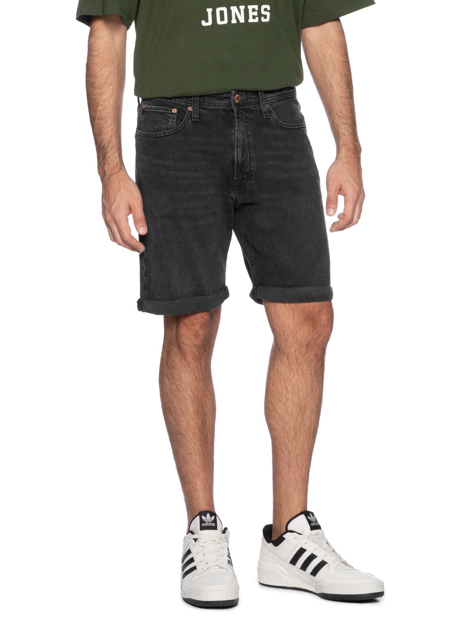Shorts Masculino Jeans Regular Fit Preto Jack & Jones