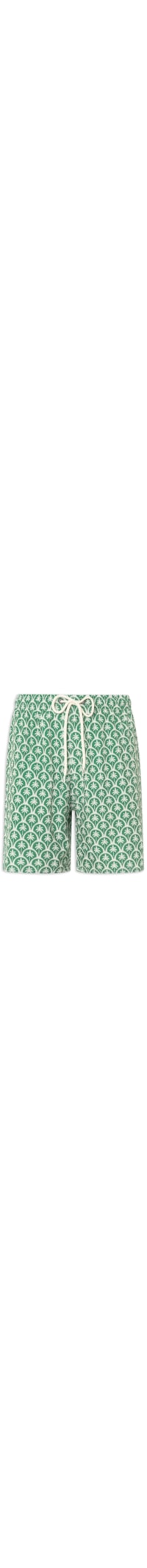 Shorts Masculino Praia Estampado Mosaico Palm - Verde