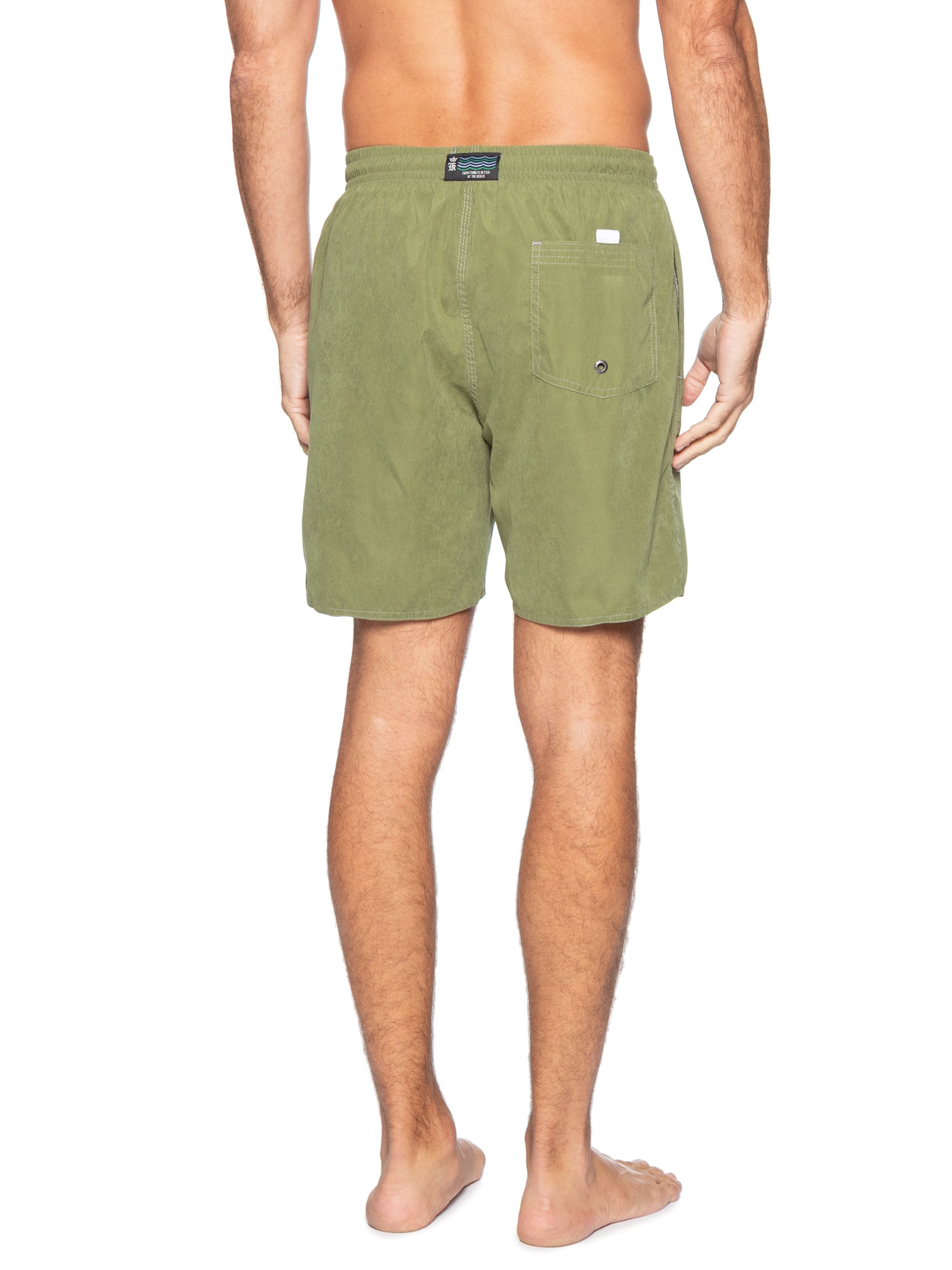 Shorts Masculino Praia Stoned Peach Touch Verde Sergio K