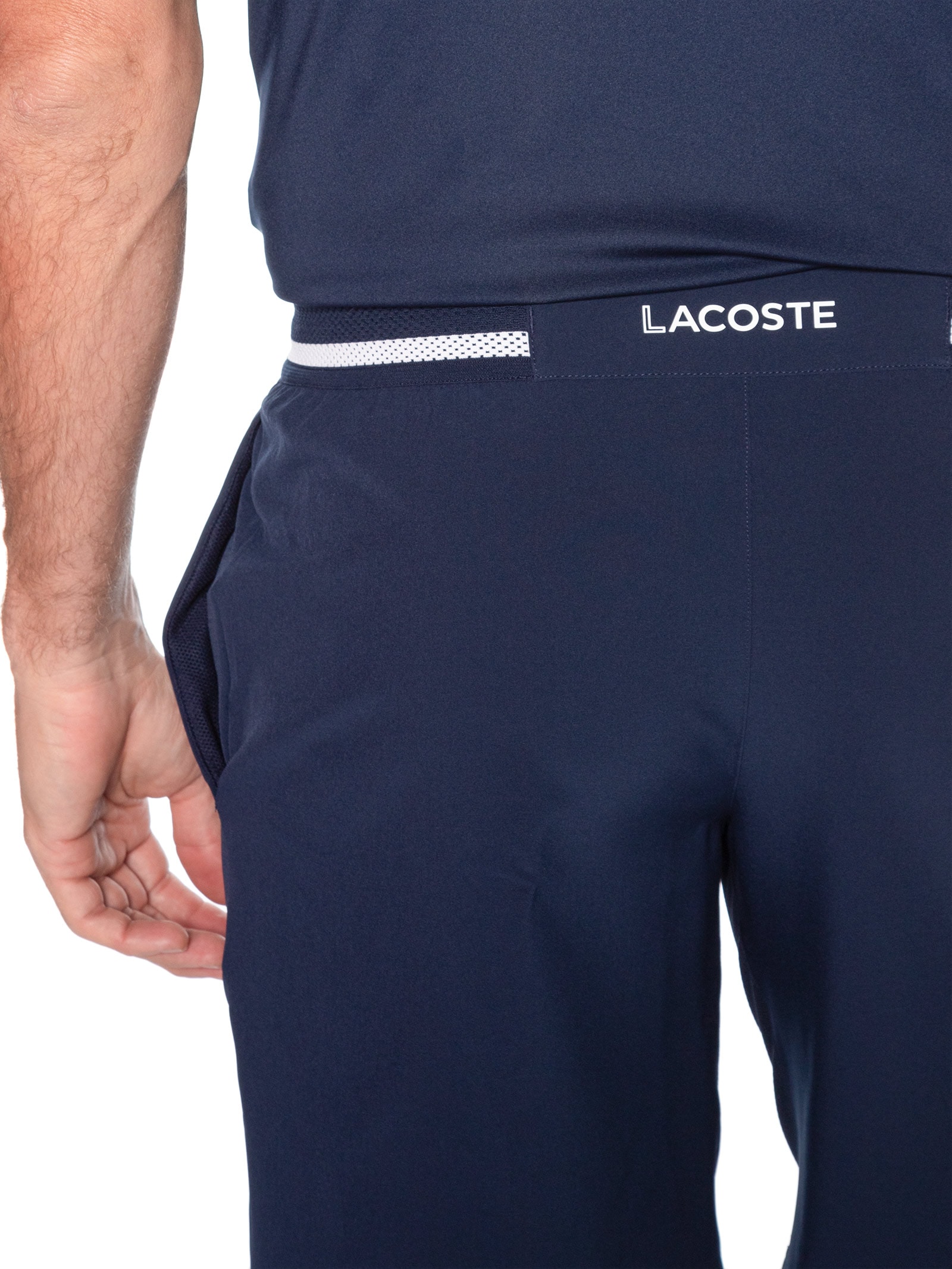 Shorts Masculino Regular Fit Novak Djokovic Azul Lacoste