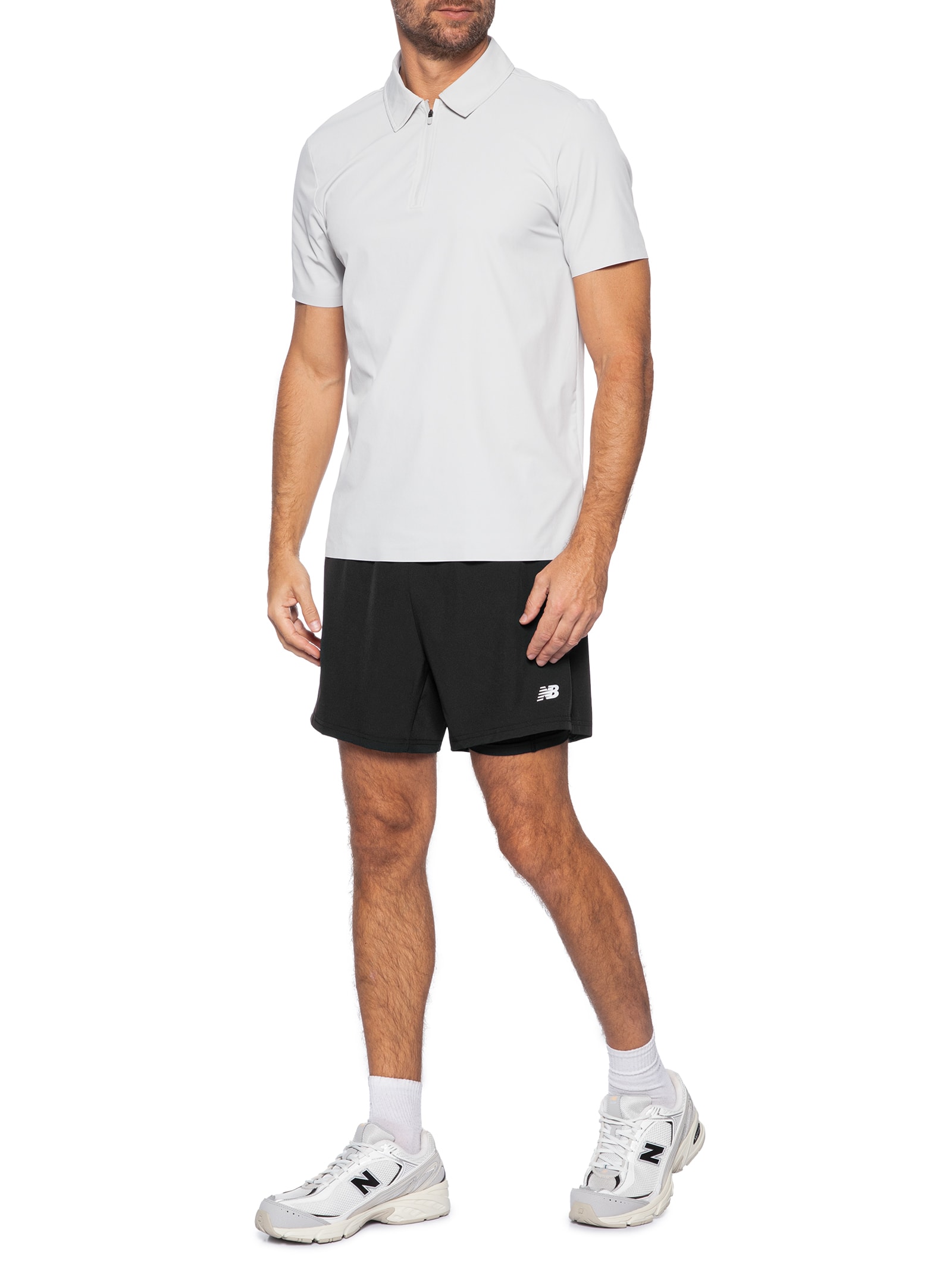 Shorts Masculino Sport Essentials 2 In 1 5 Preto New Balance