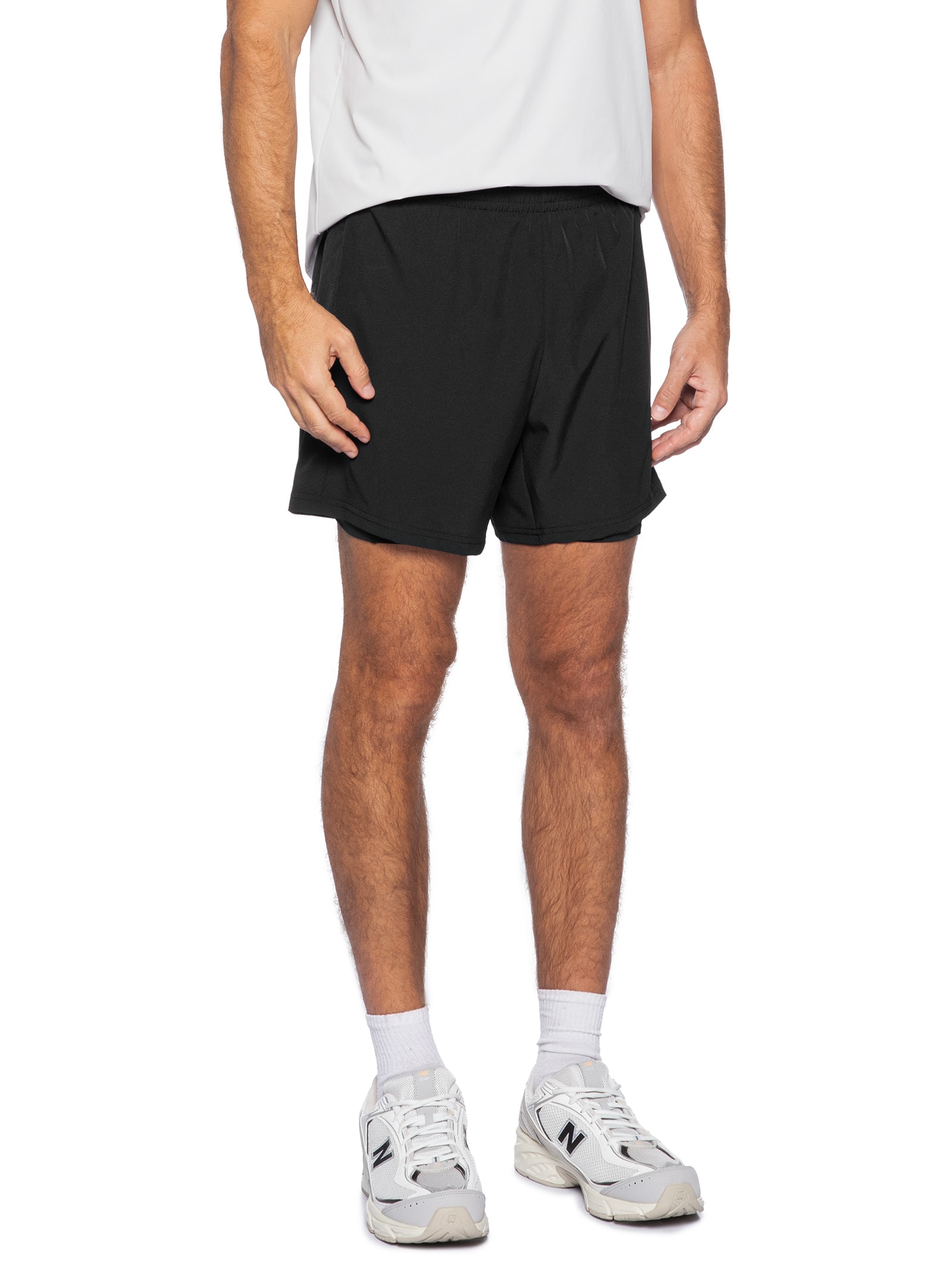 Shorts Masculino Sport Essentials 2 In 1 5 Preto New Balance