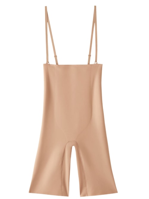 Shorts Modelador Em Microfibra Sem Costura – Bege