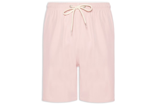 Shorts Praia Masculino Com Friso - Rosa