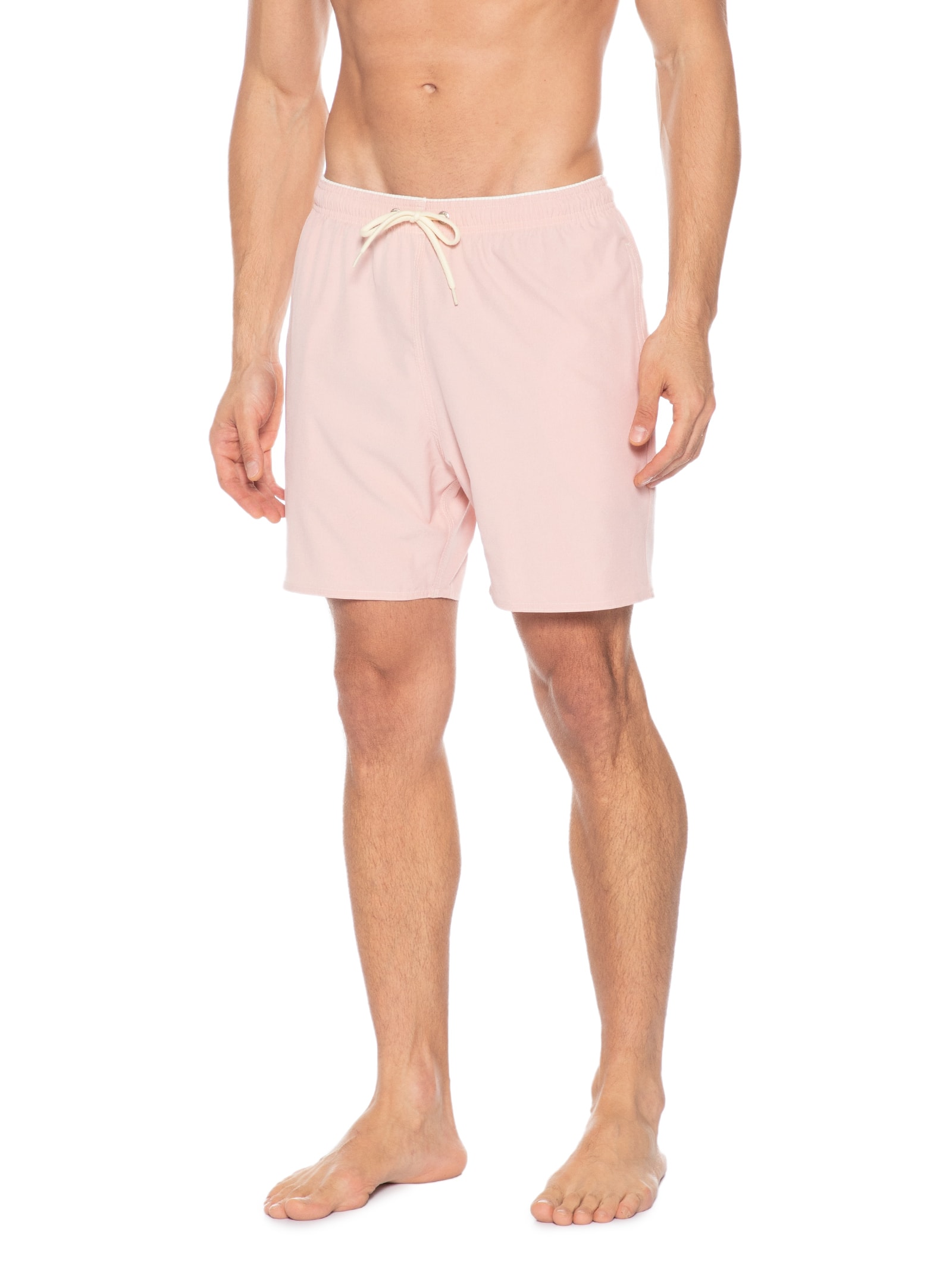Shorts Praia Masculino Com Friso Rosa Sergio K
