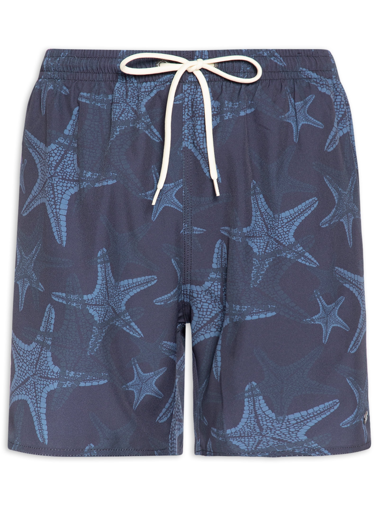 Shorts Praia Masculino Estampado Estrela Do Mar Azul Sergio K