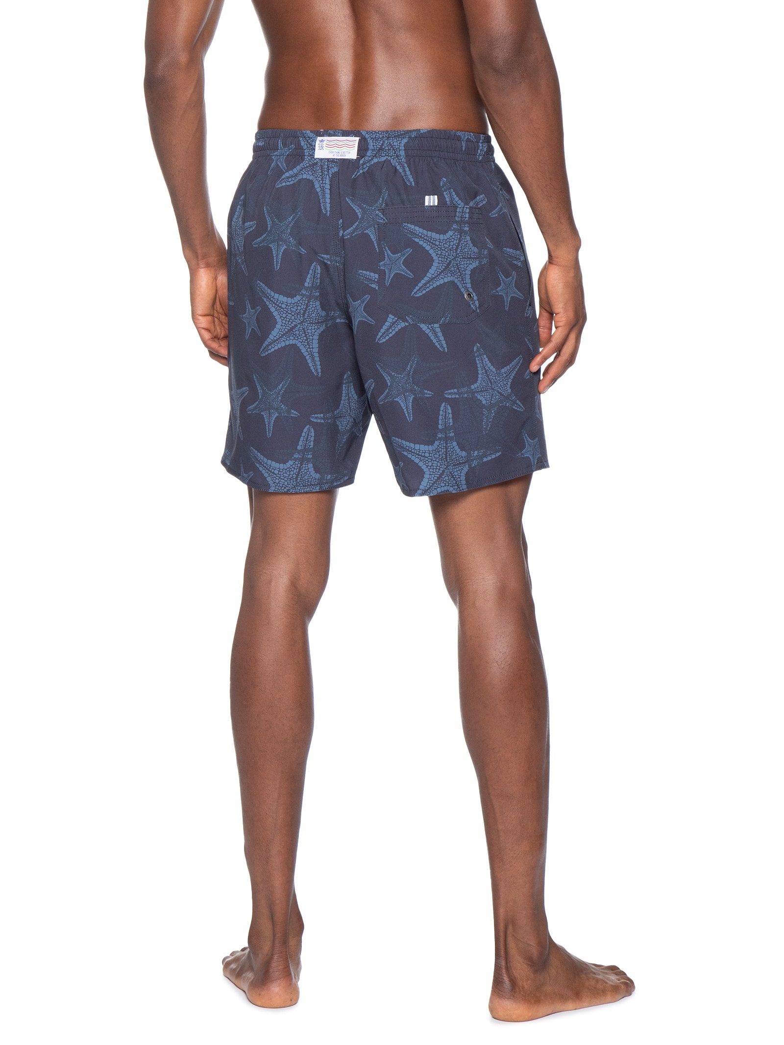 Shorts Praia Masculino Estampado Estrela Do Mar Azul Sergio K